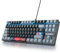 Owpkeenthy 75% Percent Gaming Keyboard Mechanical with Red Switch, 87 Keys Wired RGB TKL Gaming Keyboard Backlit Keys for PC Xbox PS (Dark/ 87 Red Switch)