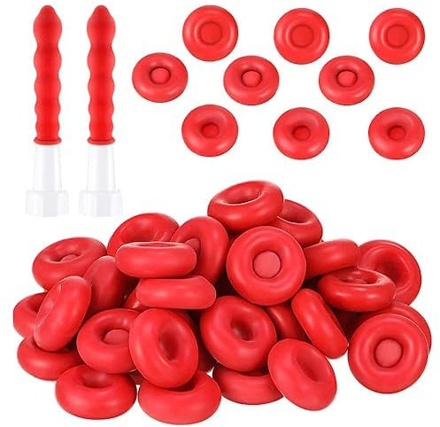 FENGCHUANG 20 Pezzi Ugelli in Silicone, Beccucci per Cartuccia, Tappi per Calafatare, Punte di Ricambio Sigillanti per Adesivo e Pistola