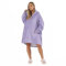 Sienna Decken-Hoodie, ultraweicher Fleece-Kapuzenpullover, Geschenke für Sie, übergroße tragbare Decken, warmer, gemütlicher, bequemer Überwurf mit Kapuze für Damen, Herren, Erwachsene, Mädchen, Lila
