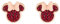 Orecchini Disney Minnie, Acciaio Inossidabile con Zirconi per Bambini e Bambine, Gioielli Disney