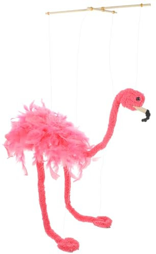 Zerodeko Marioneta De Marioneta De Flamenco Marionetas De Flamenco Marionetas De Hilo Marioneta Interactiva De Felpa para Padres E Hijos Marioneta De Pájaro con Cuerdas Marioneta De (Color Aleatorio)