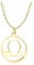 Sofia Milani - Damen Halskette 925 Silber - vergoldet/golden - Waage Sternzeichen Anhänger - N0735
