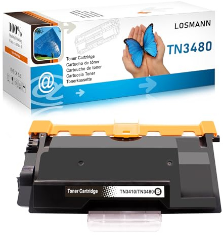LOSMANN 1x Toner Kompatible für Brother TN-3480 TN-3430 TN3480 TN3430 | Kompatible für Brother HL-L5000D L5100DN L5200DW L6400DW L5200DWT MFC-L5750DW L5700DW L5800DW L5850DW L6900DW