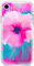 Berkin Arts Compatible with iPhone XR Case Clear Silincone Cover Pink Flower Floral Design Peony Blossoms