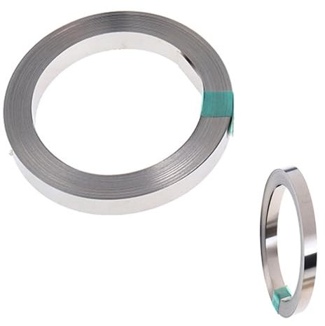 Nickelband, 8 x 0.15mm Nickel Streifen,Reines Nickel,Nickel Platten Band Blattstreifen,für Punktschweißgerät(10m)