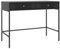 Vente-unique-Console avec 2 tiroirs en MDF - Noir - DEMASIA