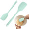 2pcs Silicone Spatula for Cooking, Heat Resistant Rubber Spatula Non-Stick, Soft Food Safe Spatula, Small Spatula for Cooking, Baking & Mixing, Durable Kitchen Utensils (Green)