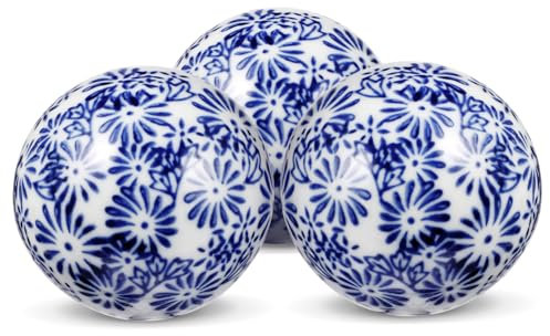 CORHAD 3stücke Dekorative Keramikkugeln Schwimmkugeln Für Aquarium Und Garten Porzellan Kugeln Zum Spielen Und Dekorieren