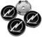 MJUMJH 4 Stück Radnabenkappen, für Opel Astra H J G Insignia Corsa D Mokka Vectra C 60mm Hitzebeständiger Radnaben Mitteldeckel Ersatz, Felgendeckel Zubehör,C