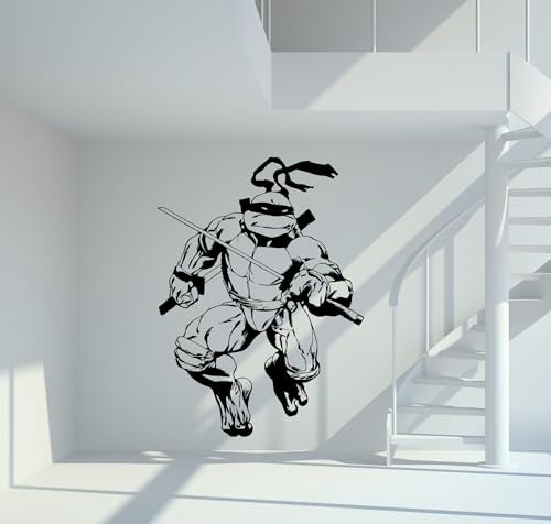 mein-motiv.com Wandtattoo Ninja Turtles Leonardo Größe L - ca. 100cm x 74cm