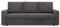 Mebligo NEO - 3-Sitzer mit Schlaffunktion, 220 x 92 x 92 cm, Schlafsofa mit Bettkasten, Dunkelgrau