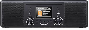 Noxon Furka Schwarz - DAB+, CD, UKW, Bluetooth, USB, AUX-IN, Stereo, Kopfhöreranschluss