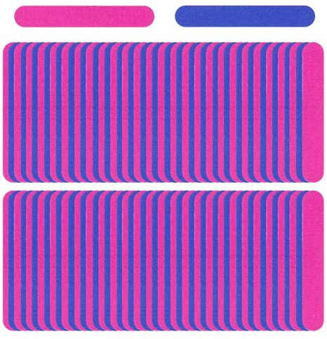 Lot de 205 limes à ongles double face 180/240, lavables et réutilisables, limes à ongles professionnelles, pour salon de manucure et maison