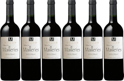 Vignobles Fabien Castaing Château Les Mailleries M Rouge AOC Bergerac 2021 Trocken Bio (6 x 0.75 l)