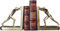 ZHZXBDGQ Serre-livres en résine de caractère, bibliothèque masculine musclée couleur laiton, support de livre de luxe européen, serre-livres de décoration, supports de serre-livres