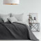 RESTILO Tagesdecke 240x260 cm Stahl Silber Bettüberwürf zweiseitig Ultrasonic Steppung Polyester Softa
