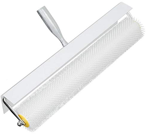 Spiked Screeding Floor Roller, 500mm Self Levelling Compound Screed Roller with Spikes Aeration Roller for Smooth Finish