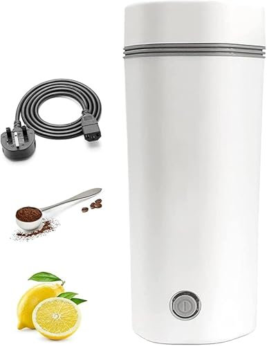 Travel Electric Kettle 350ml Heating Capacity Portable Cup 300w Kettles Electric Fast Boil Quiet Kettle Cordless Kettle for Boiling Water for Making Tea Coffee Milk (White)