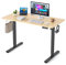 EarthyHome Höhenverstellbarer Schreibtisch, Schreibtisch höhenverstellbar elektrisch,120x60cm, Memory-Funktion für 3 Höhen,80kg Belastbarkeit. (holzfarbe)