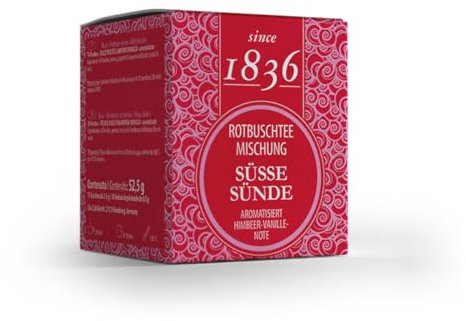 Since 1836 Rooibos Dulce Peché - Rooibos Frambuesa Vainilla - 15 sobres piramidales