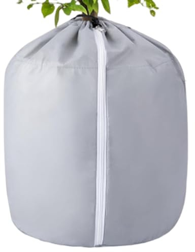 Topfschutz Pflanzen Winter, 65 X 70 Cm Frostschutz Pflanzkübel, Kälte Topfschutz Für Blumentopf, Wasserdicht Und Atmungsaktiv, Winterschutz Sack Kübel Winterschutz Thermo Für Topfpflanzen, Sträucher