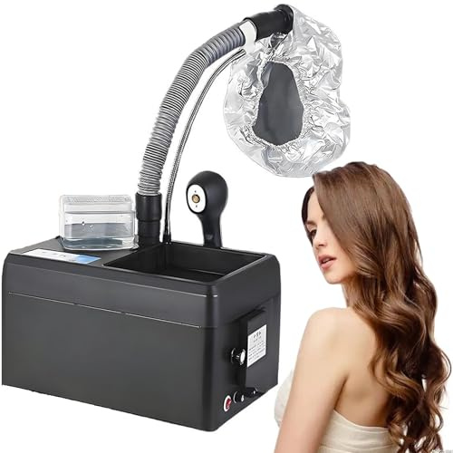 DPQYJPP Appareil à Vapeur Capillaire Professionnel avec Pistolet Pulvérisation Nano,Machine à Micro-Brumisation pour Salon Coiffure,Soin Cuir Chevelu,Réparation Cheveux Secs/Abîmés/Frisés