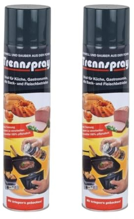 Boyens - Backtrennspray 2 x 600 ml Dose – Antihaftspray für Kuchen, Backformen & Pfannen, verschiedene Gebinde | powered by Fuduu.de