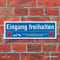 WERBEPUNKT. Schild Eingang freihalten Parkverbot Halteverbot Parkplatzschild 30x10 cm