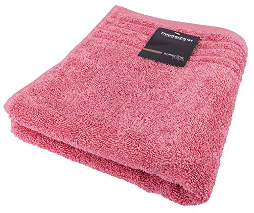Traumschloss Frottier-Line Premium hautsympathisches Badetuch aus Baumwolle, Farbe:pink, Größe:100x150
