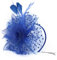 Lazzboy Flapper Great Gatsby Stirnband Pearl Party Braut Kopfschmuck Up Damen 1920s Pfau Feder 20er Jahre Stil Haarband Inspiriert Von Kostüm Accessoires(Blau)