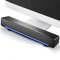 Barra del suono, oundbar Stereo cablato USB, Altoparlanti Domestici per Computer Desktop o Laptop o telefoni cellulari, Suono Surround dei Bassi, Cristallino(Nero)
