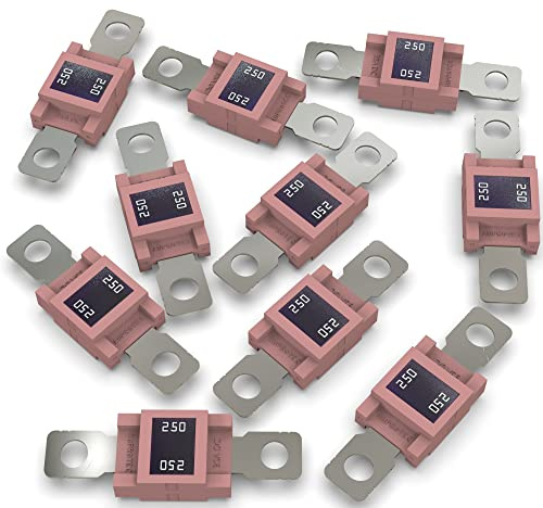AUPROTEC Mega Hochstromsicherung Schraubsicherung 80A - 500A Auswahl: 250A Ampere rosa, 10 Stück
