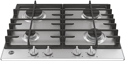 Hoover 60cm 4 Burner Gas Hob - Stainless Steel