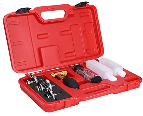 Zylinderdichtungsprüfgerät, CO2-Zylinderkopfdichtungsleckdetektortester mit 3 Bajonettadaptern Messgerät Kit Auto Tool