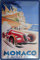 vielesguenstig-2013 Schild Blechschild 20x30cm Monaco Aout 1937 Auto Rennen Vintage Retro