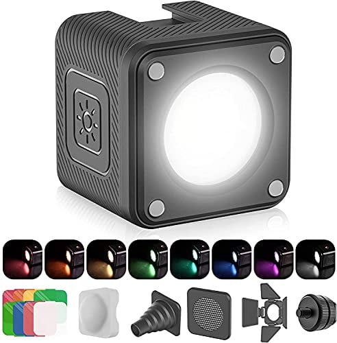 Led Videoleuchte, ULANZI Klein Videolicht wasserdichte, Led Fotolicht IP68 wasserdichte, Fotografie Licht Magnetisches Laden, Dauerlicht, Fotoleuchte für Vlog Kamera und Action Kamera Fotografie