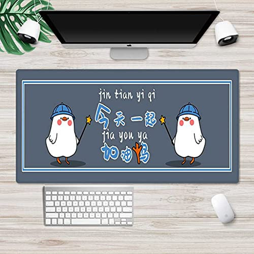 KJXNED - Tapis de Souris Gaming XXL 1000x500 mm Caneton De Dessin Animé Gamer Mouse Pad Surface Antiderapant Base en Caoutchouc Antidérapante pour Gamer PC et Ordinateur Portable