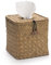 Kosmetiktücher Box Quadratisch aus Seegras Taschentücherbox Natur für Zuhause/Büro/Auto (Natürlich, 14x14x14cm)