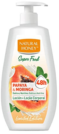 NATURAL HONEY loción corporal papaya y moringa dosificador 400 ml