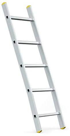 Aluminiumleiter | Anlegeleiter 5 Sprossen 150 KG PRO