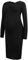 Smallshow Women's Long Sleeve Maternity Dress Ruched Pregnancy Clothes,Black,M