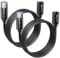 ANNNWZZD XLR Kabel, Mikrofonkabel Stecker auf Busche XLR Cable für Mikrofon, Verstärker, Mischpult oder Lautsprechersystem 1m 2 Pack