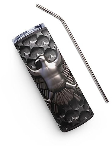 Générique 3D Memorial Day Tumbler Metallic American Flag Eagle, 3D Patriotic tumbler, 3D July 4th 20 oz Tumbler, Tumbler Metallic flag USA
