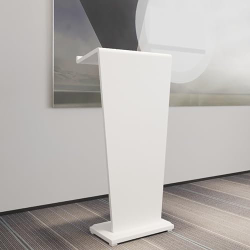 Robuster Stehschreibtisch, mobiles rollendes Rednerpult, Stehpult for Lautsprecher mit Ablagefach, verwendet als Kanzel for Kirchen, Holz-Stehregal for Klassenzimmer, Büros, Restaurants (Color : Bian