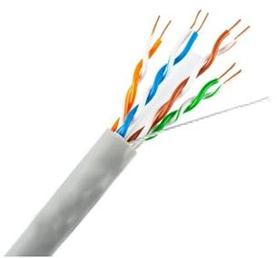 MY SMART SHOP CAVO DI RETE LAN CAT 7 CAT 6 FTP 50 MT - 100 MT COPPER 100% RAME PURO CABLE LAN ETHERNET CAT7 ADSL BOBINA INTERNET MODEM ROUTER (50, 7)