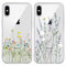 Yoedge 2 Pack Transparent Floral Phone Case for iPhone X/XS 5,8, Ultrathin Soft TPU Silicone with Aesthetics Pattern, Shockproof Bumper Protector Matte Cover for iPhone X, Girls Women Flowers