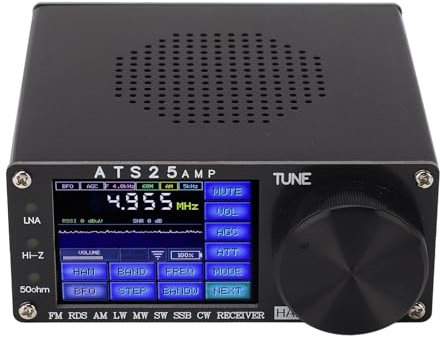 DSP Full Band Receiver ATS25 AMP RDS Radio Receiver with Frequency Spectrum Scanning Latest Firmware Version 4.17