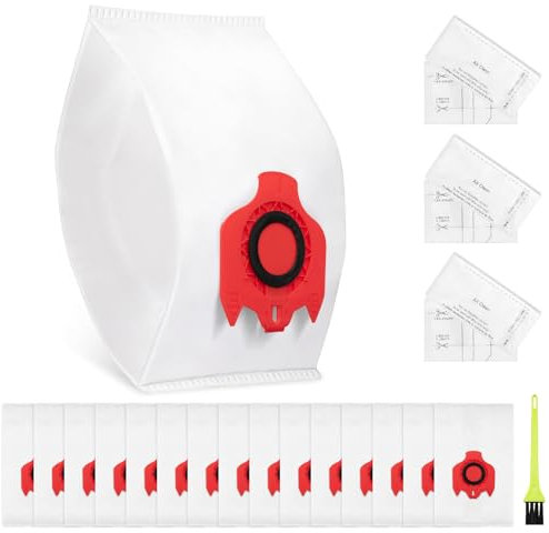 15 Stück FJM Staubsaugerbeutel geeignet für Miele Hoover, 3D Efficiency Dustbags beutel für Compact C2, C1, Complete C1, S241, S290, S300i, S500, S700, S4, S6, S4000 and S6000 Series