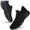 Giniros Zapatillas Slip On Running Hombre Zapatos Deporte Correr Jogging Caminar Bambas Deportivas Hombre Casual Gimnasio Fitness Gym Atlético Trekking Tenis Transpirables Sneakers, Negro 41EU