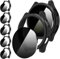 Diruite 5+5 Pezzi Cover per Samsung Galaxy Watch 7 44mm Pellicola Protettiva,PC Custodia*5&Privacy Vetro*5,Nero(Privacy*5),44mm